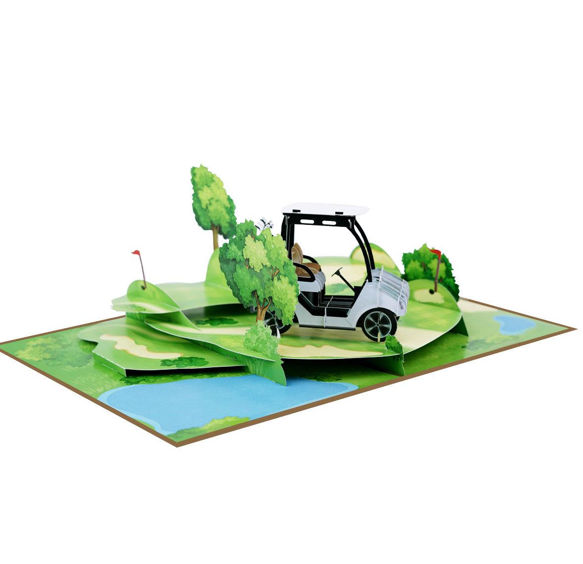 Golf Course Pop up Card