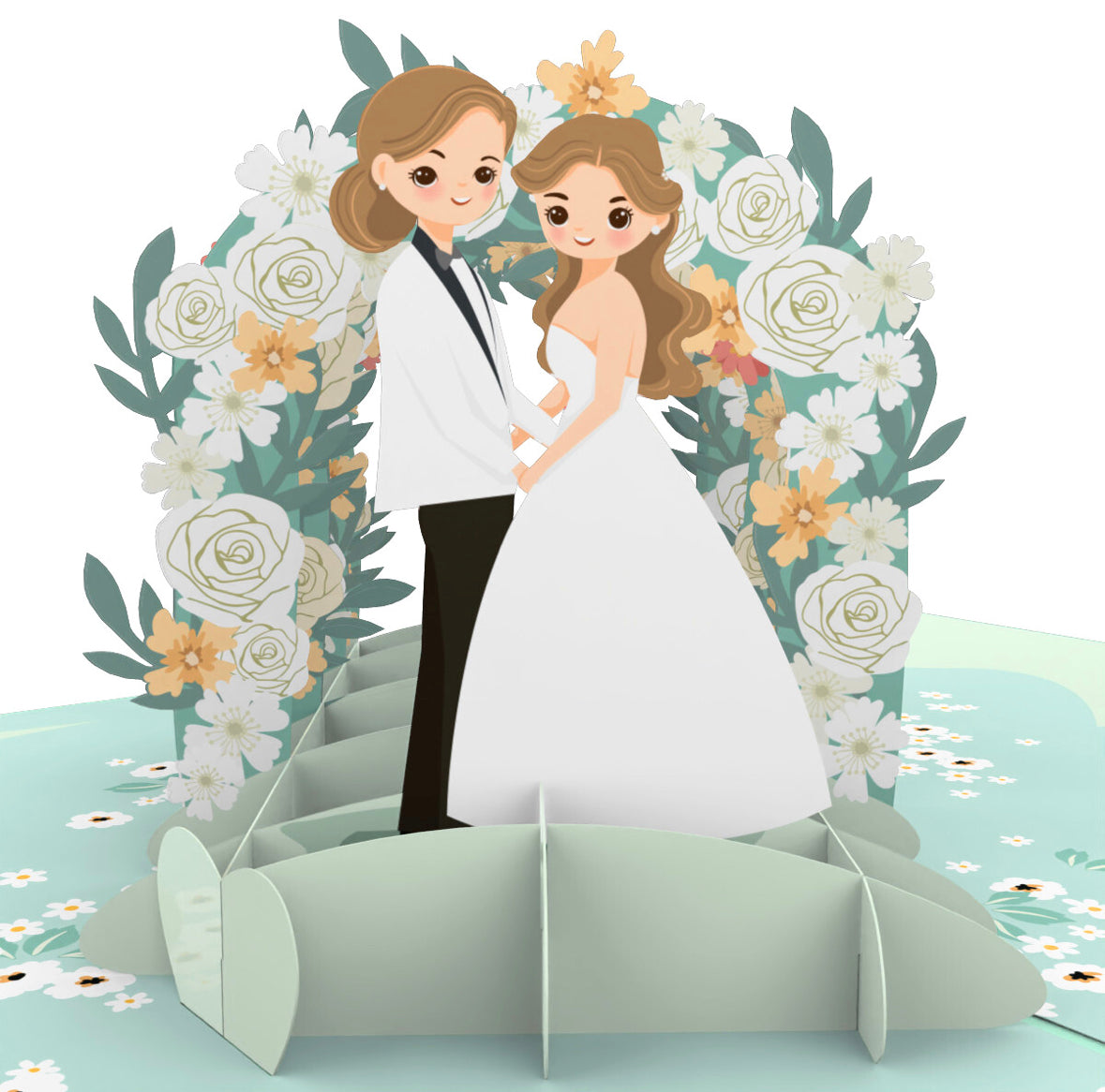 Wedding Arbor Gay Women’s Pop-up Card