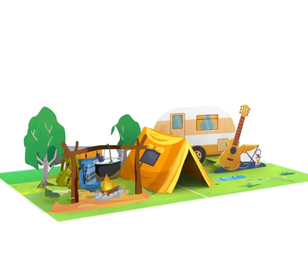 3D Pop-up Card Camping