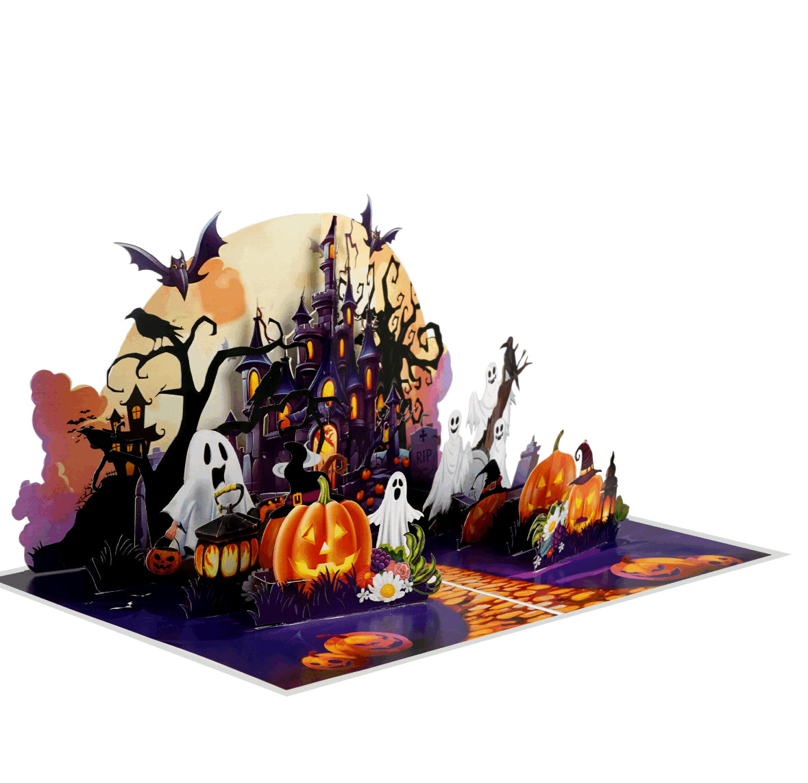 Haunted Halloween Castle 3D Pop-up Card