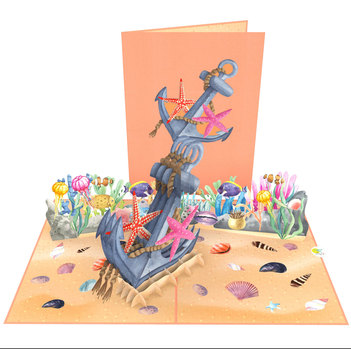 Anchor In The Sea 3D pop up card