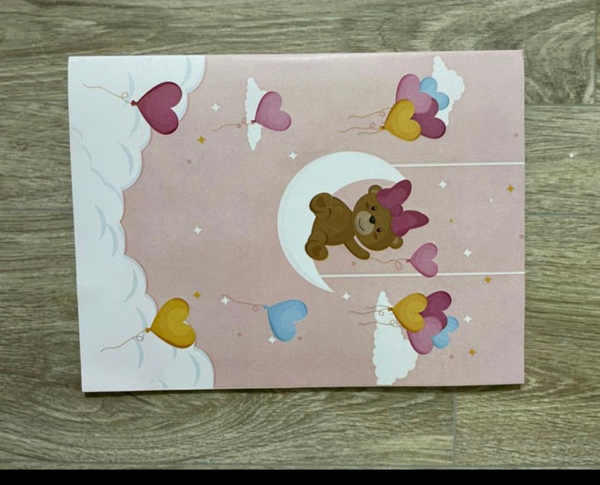 Welcome Baby Girl 3D Pop-up Card