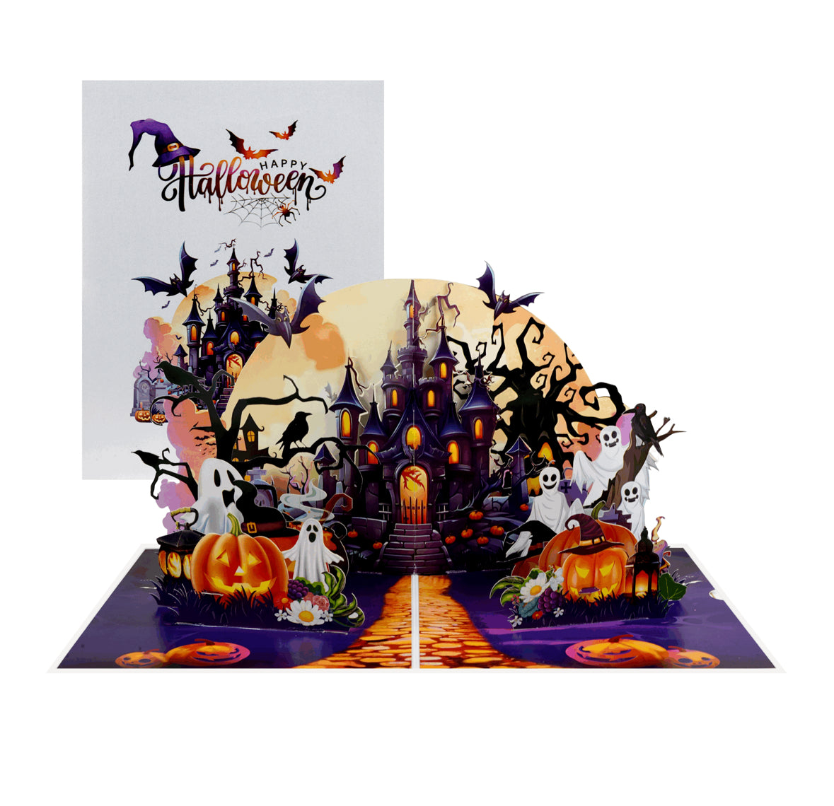 Haunted Halloween Castle 3D Pop-up Card