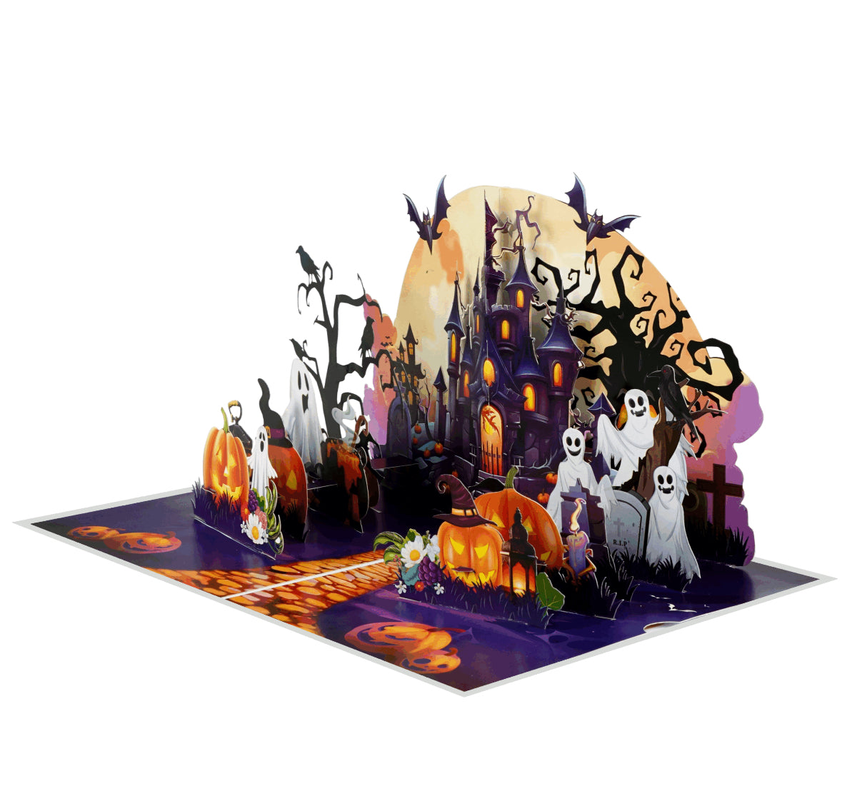 Haunted Halloween Castle 3D Pop-up Card