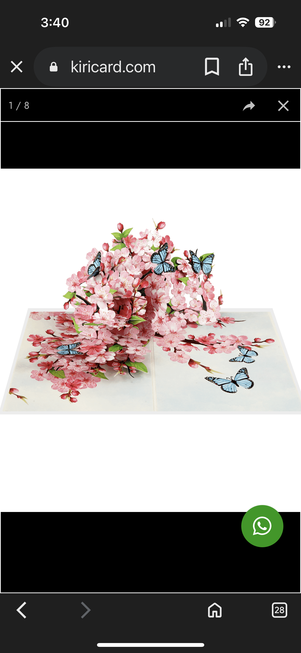 Spring Cherry Blossoms with Butterflies