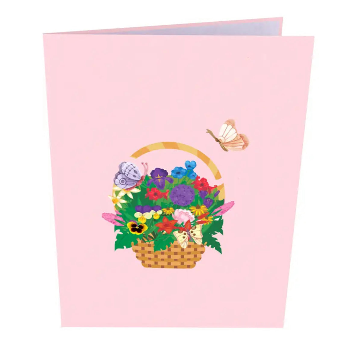 Beautiful 3D Summer Flower Basket PopUp Card #2