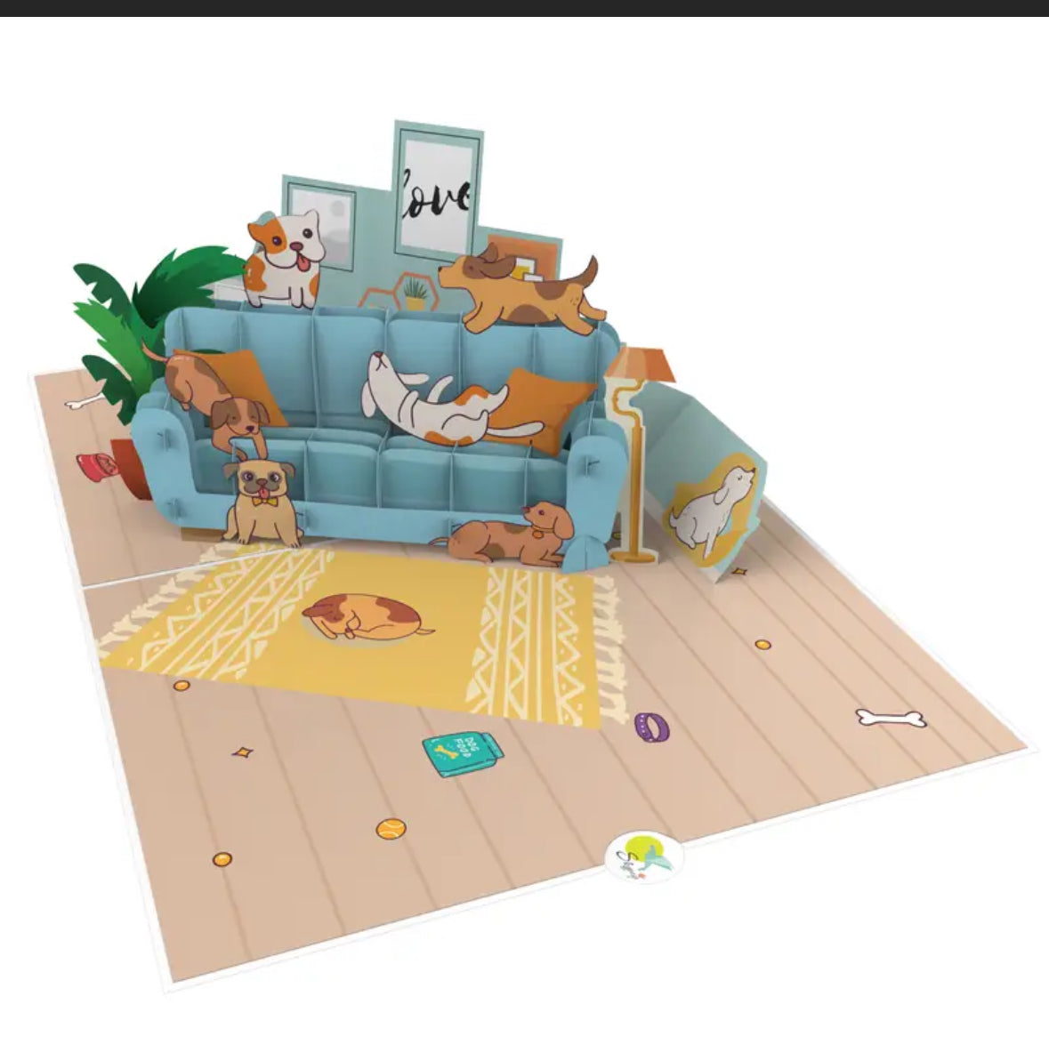 Dogs Playing on the Sofa