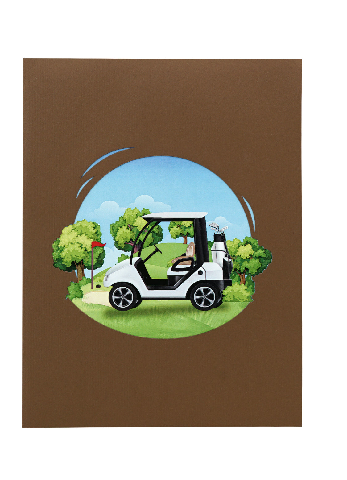 Golf Course Pop up Card