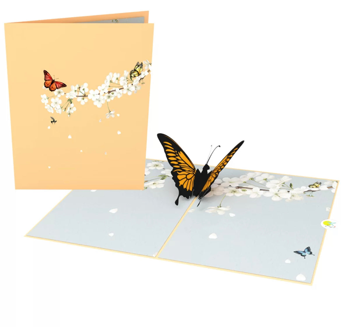 Beautiful Monarch Butterfly 3D Card