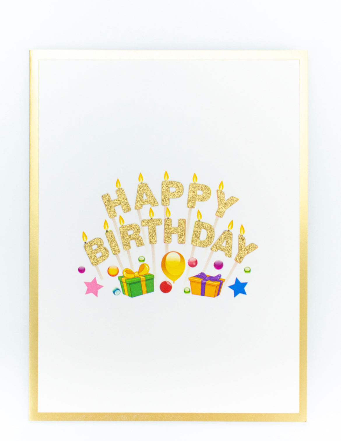 Happy Birthday Candles 3D PopUp Card