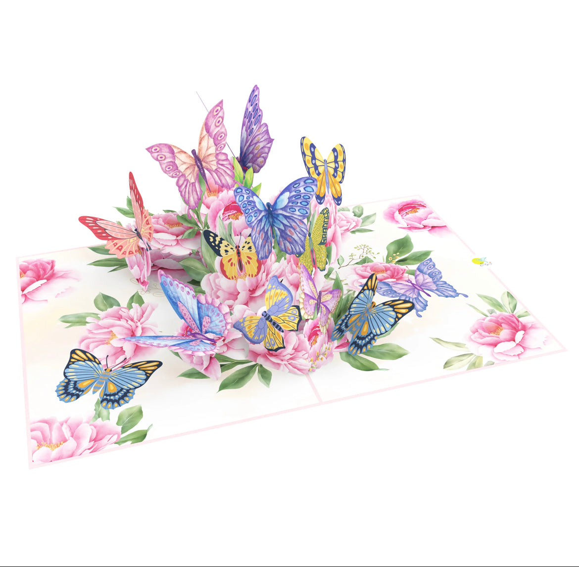 Spring Butterfly Garden 3D Popup Card