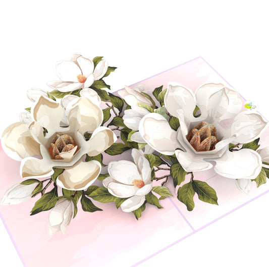 Magnificent Magnolias 3D Pop up Card