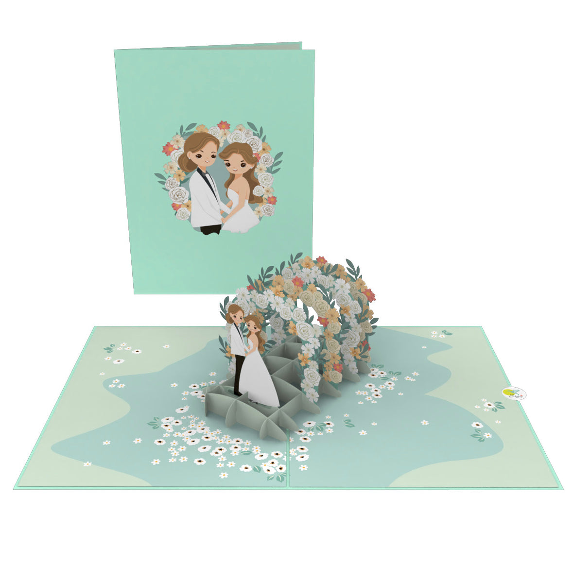 Wedding Arbor Gay Women’s Pop-up Card