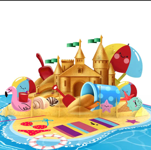Sand Castle Fun on The Beach