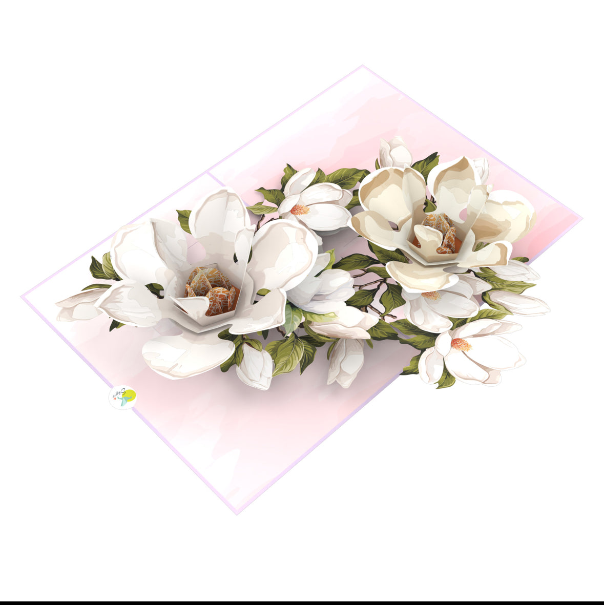 Magnificent Magnolias 3D Pop up Card