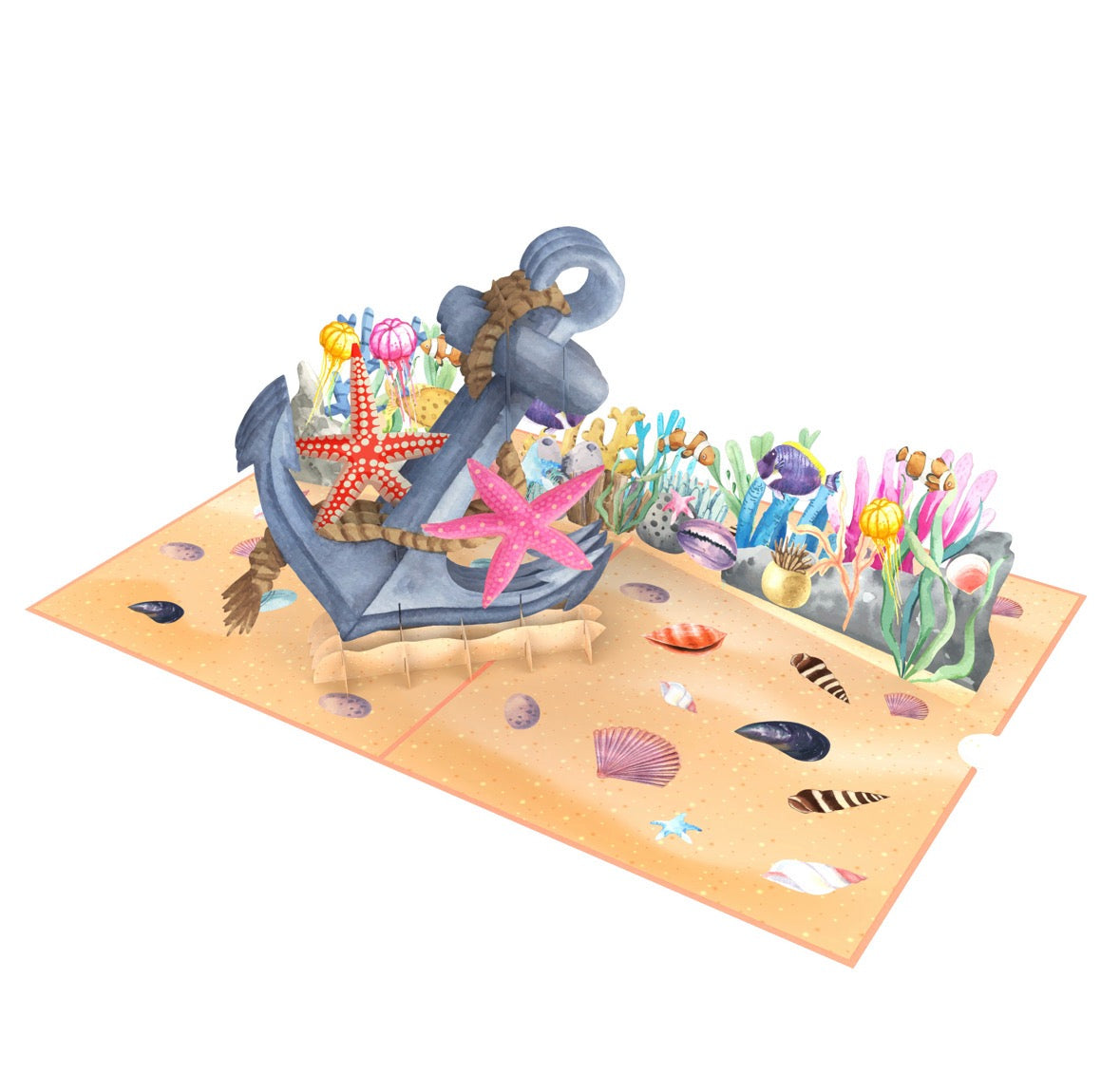 Anchor In The Sea 3D pop up card