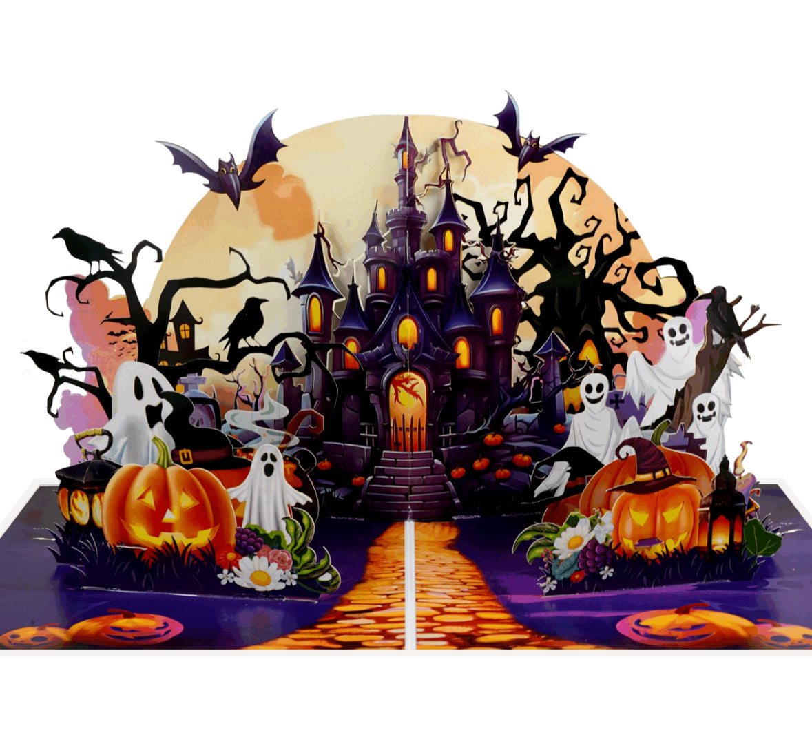 Haunted Halloween Castle 3D Pop-up Card