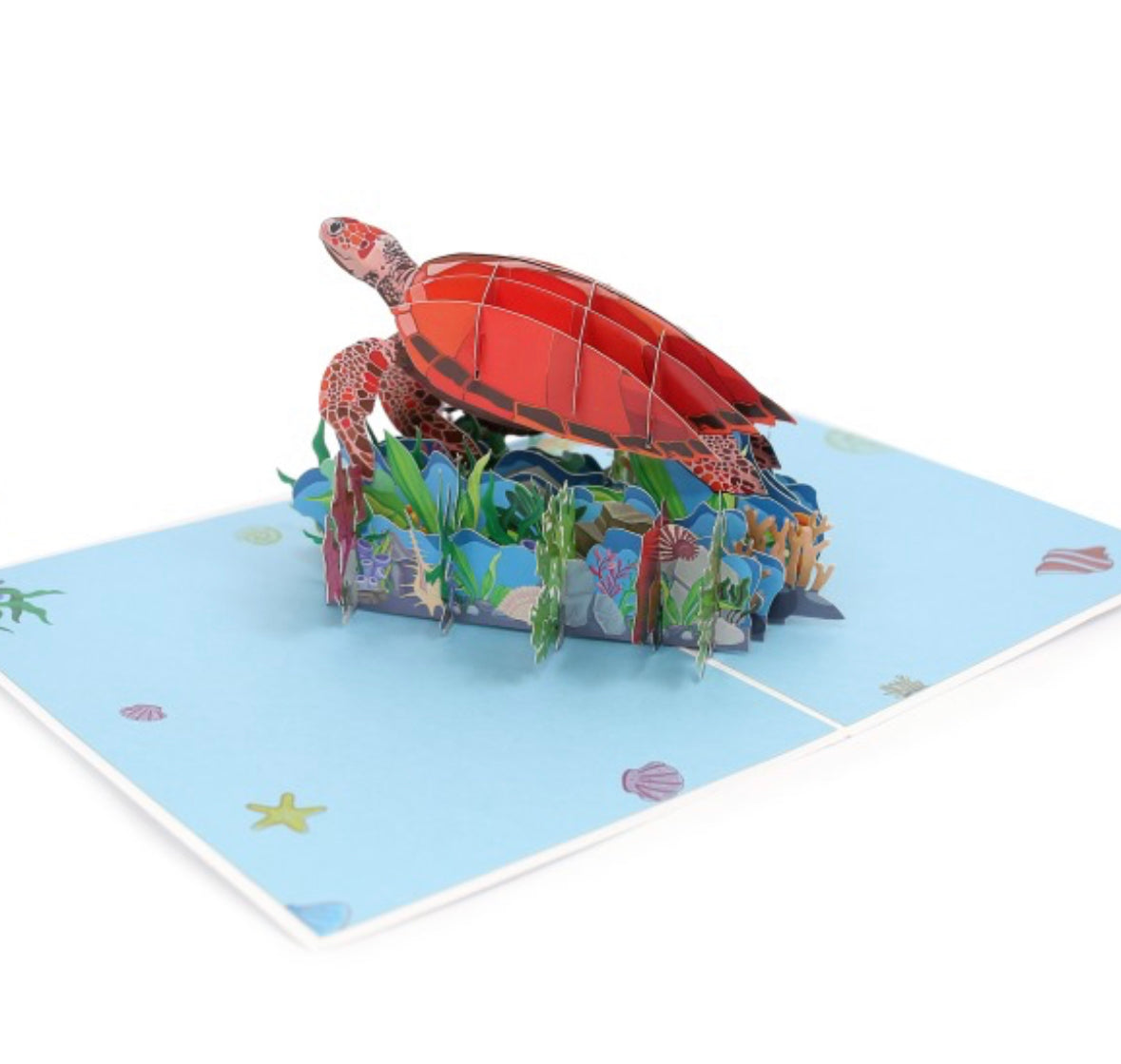 Colorful Sea Turtles 3D Pop up Card