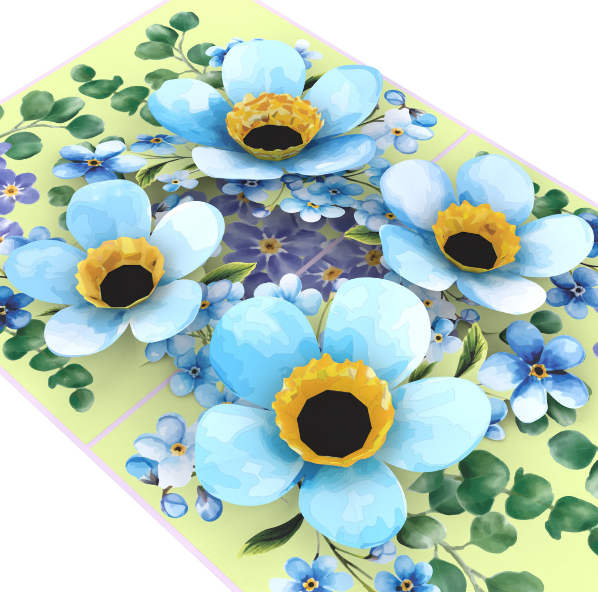 Brilliant Blue Forget Me Not Flowers