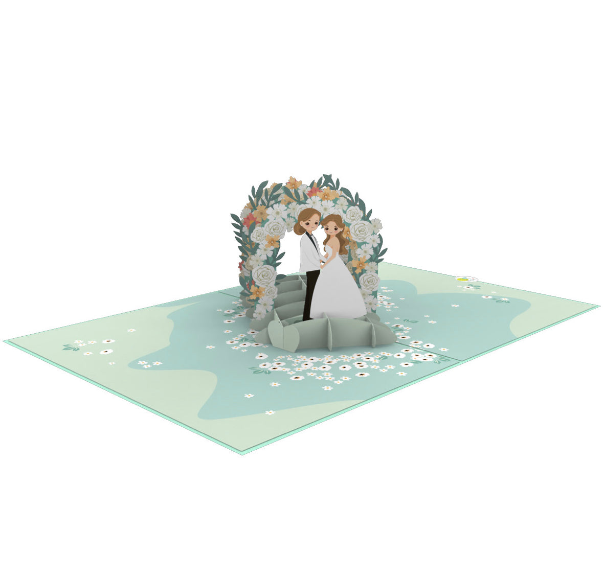 Wedding Arbor Gay Women’s Pop-up Card