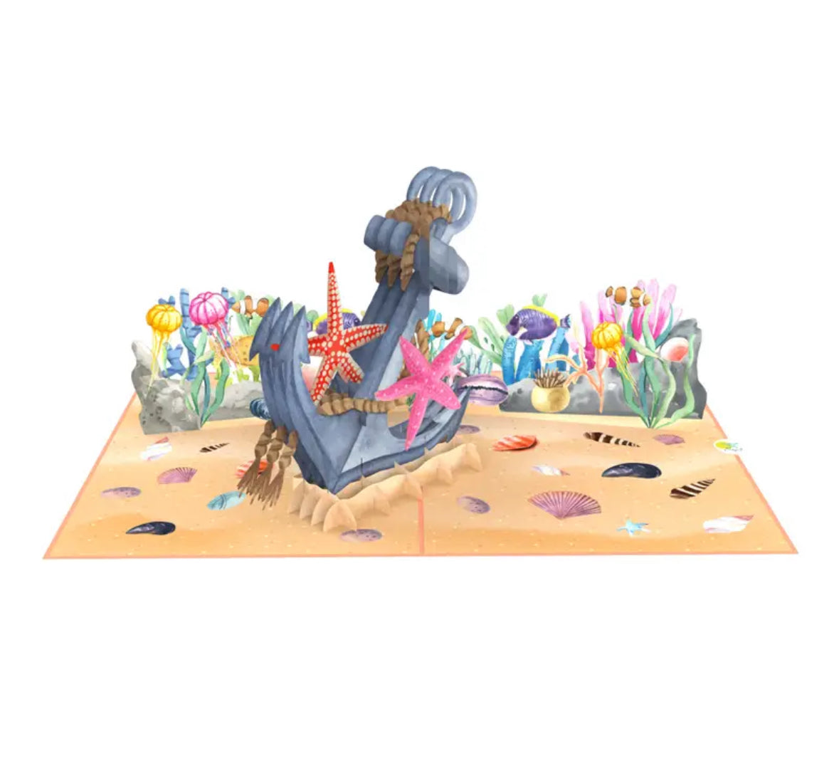 Anchor In The Sea 3D pop up card