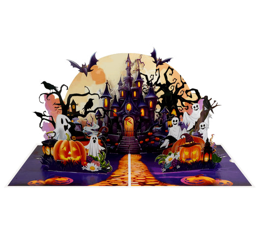 Haunted Halloween Castle 3D Pop-up Card