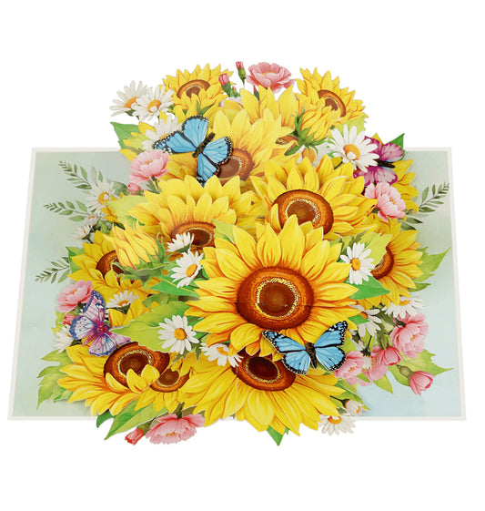 Summer Sunflowers Pop up Card