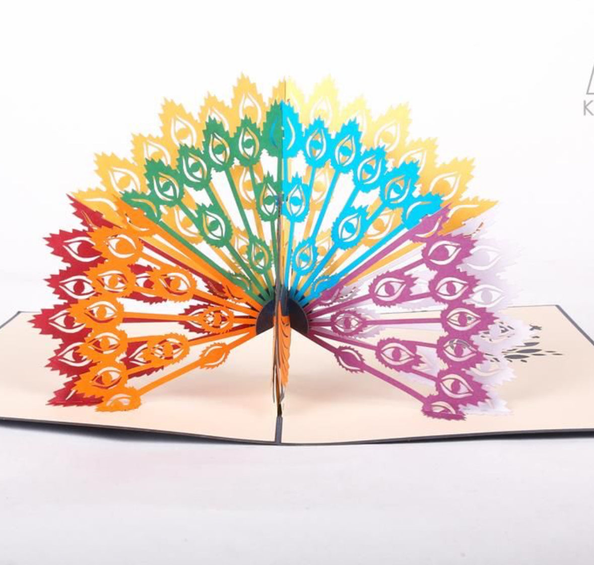 Colorful Peacock 3D Pop up Card #2
