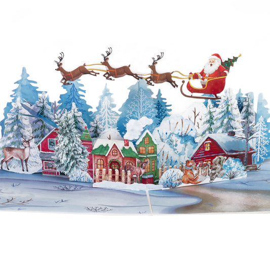 Winter Town and Santa’s Sleigh