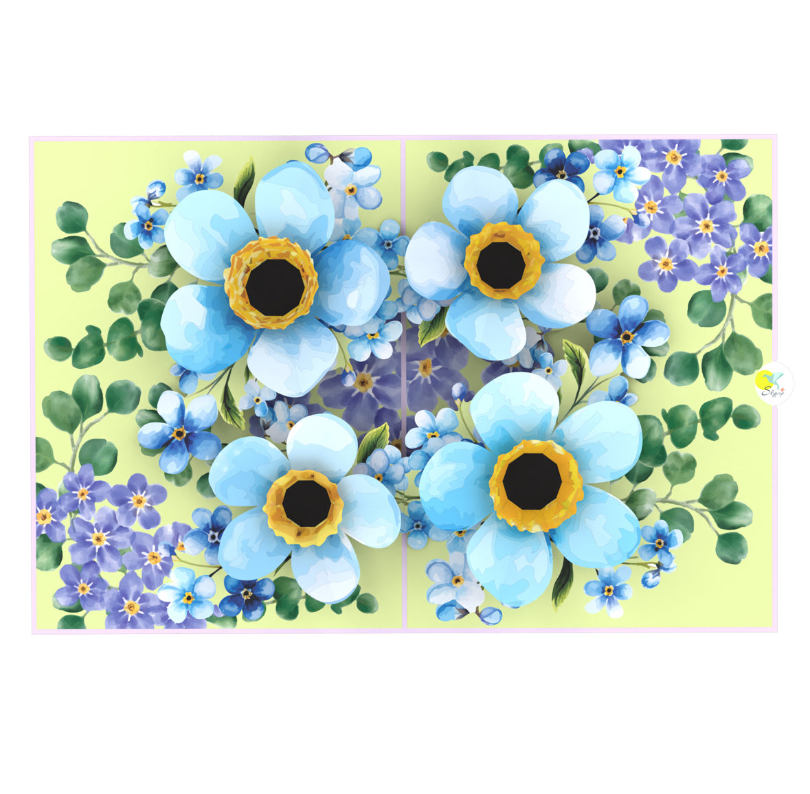 Brilliant Blue Forget Me Not Flowers