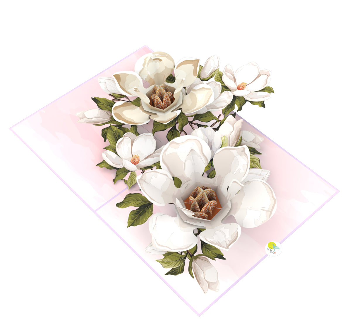 Magnificent Magnolias 3D Pop up Card