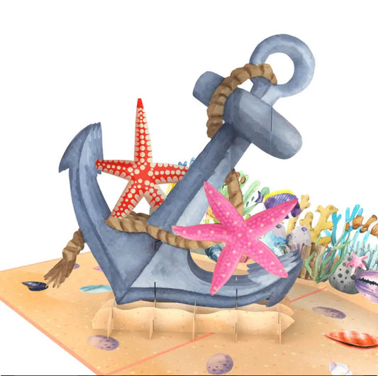 Anchor In The Sea 3D pop up card