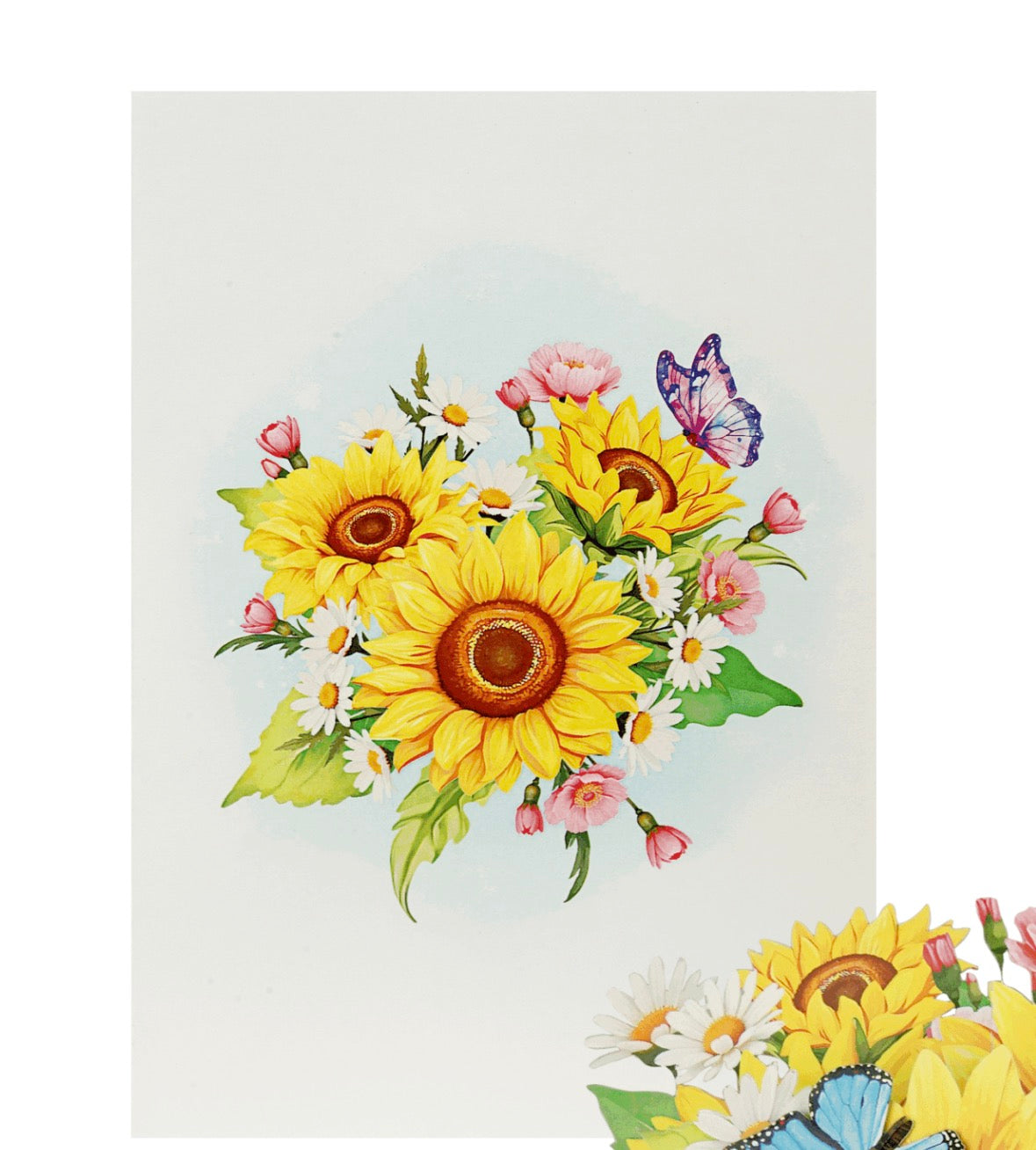 Summer Sunflowers Pop up Card